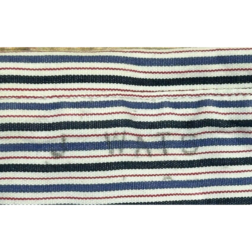 Polo Ralph Lauren Shirt Mens 17.5 32-33‎ Blue Black Stripe Regent Classic Fit - Picture 4 of 7